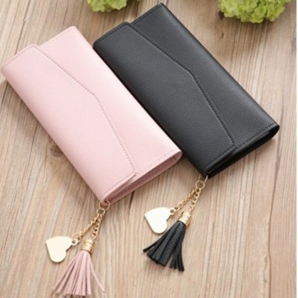 Heart Tassel Casual Leather Wallet - Picture 3 of 4